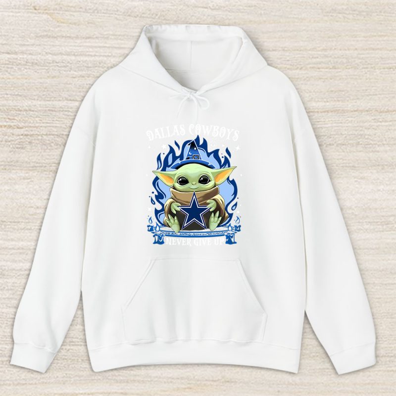 Baby Yoda X The Mandalorian X Dallas Cowboys Team X NFL X American Football Unisex Pullover Hoodie TAH4517