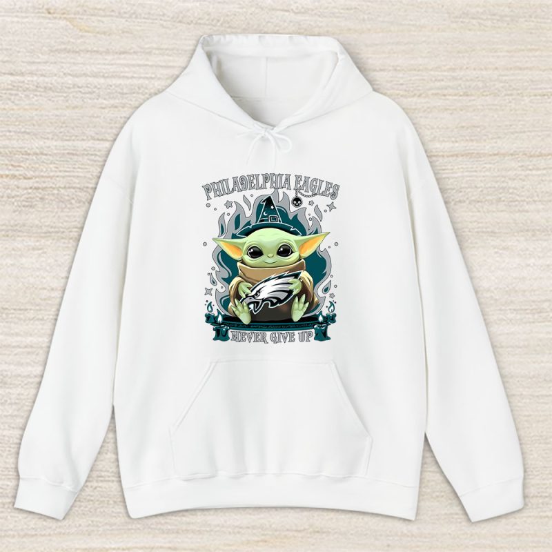 Baby Yoda X The Mandalorian X Philadelphia Eagles Team X NFL X American Football Unisex Pullover Hoodie TAH4522