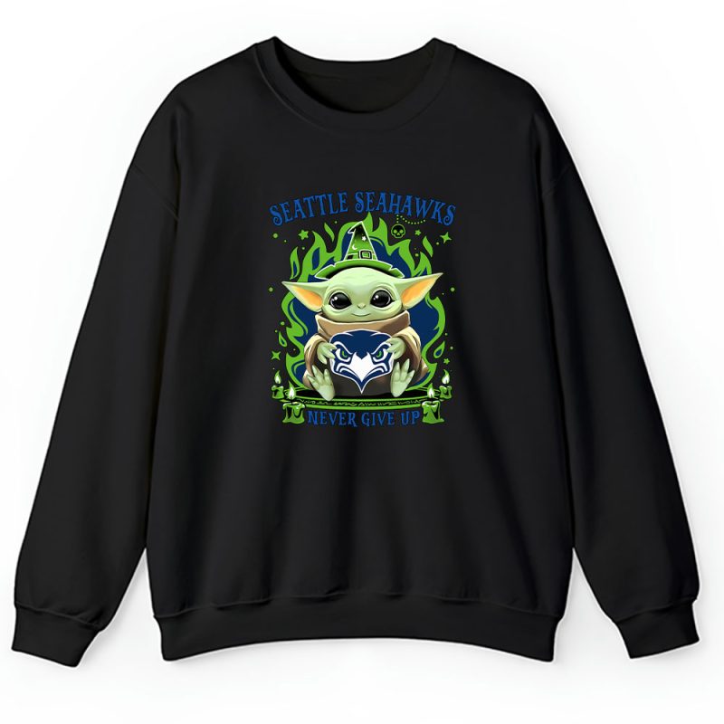 Baby Yoda X The Mandalorian X Seattle Seahawks Team X NFL X American Football Unisex Sweatshirt TAS4524