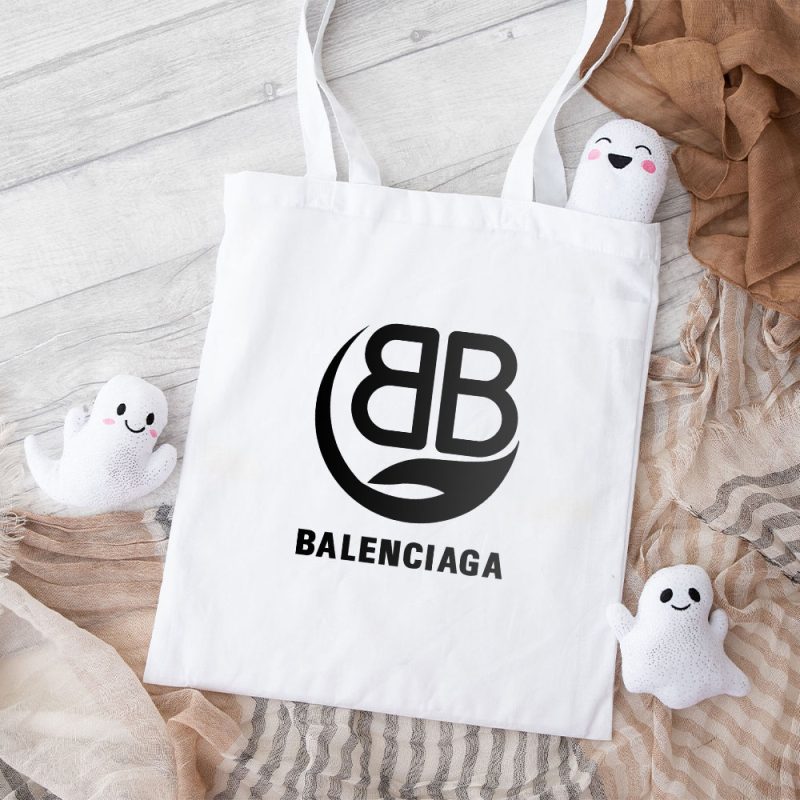 Balenciaga Bb Logo Luxury Cotton Canvas Tote Bag TTB1015