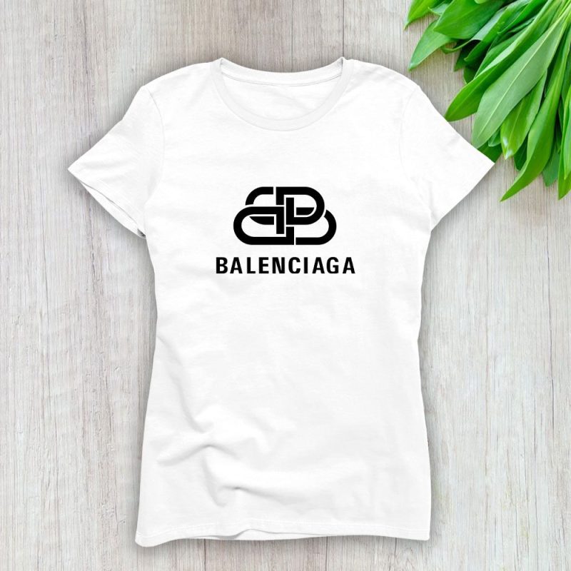 Balenciaga Bb Logo Luxury Lady T-Shirt Luxury Tee For Women LDS1006