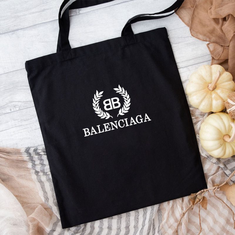 Balenciaga Laurel Logo Luxury Cotton Canvas Tote Bag TTB1001