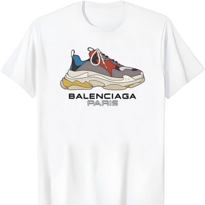 Balenciaga Paris Shoes Triple S Kid Tee Unisex T-Shirt TTB1729