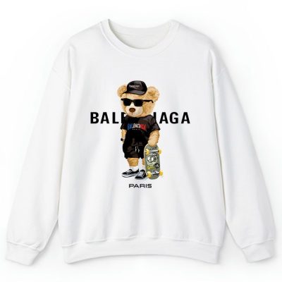 Balenciaga Paris Teddy Bear Logo Crewneck Sweatshirt CSTB0718