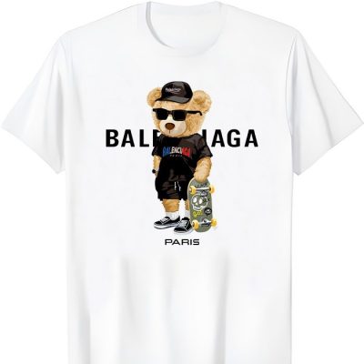 Balenciaga Paris Teddy Bear Logo Kid Tee Unisex T-Shirt TTB1725