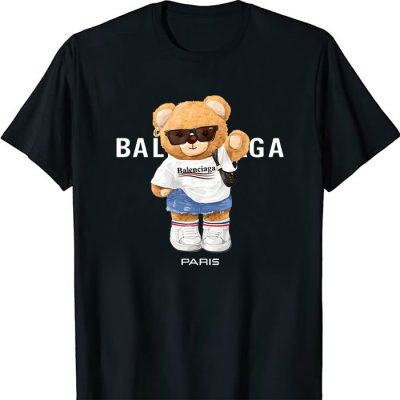 Balenciaga Paris Teddy Bear Logo Kid Tee Unisex T-Shirt TTB1736