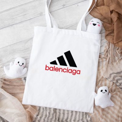 Balenciaga X Adidas Logo Cotton Canvas Tote Bag TTB1018