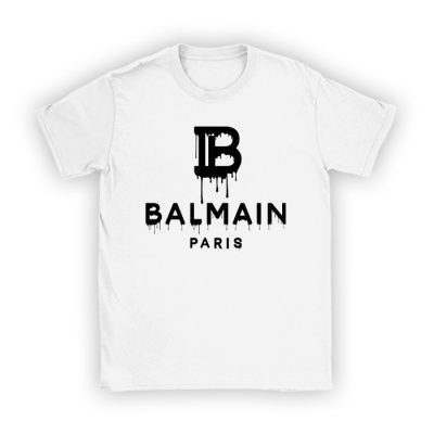 Balmain Drip Logo Kid Tee Unisex T-Shirt TTB1902