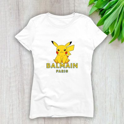 Balmain X Pokemon Lady T-Shirt Luxury Tee For Women LDS1062