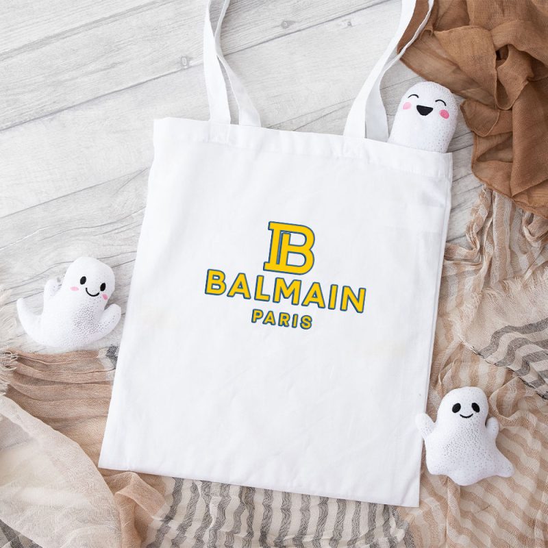 Balmain X Pokemon Paris Logo Cotton Canvas Tote Bag TTB1052