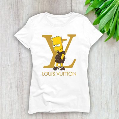 Bart Simpson Louis Vuitton Lady T-Shirt Women Tee For Fans TLT1110