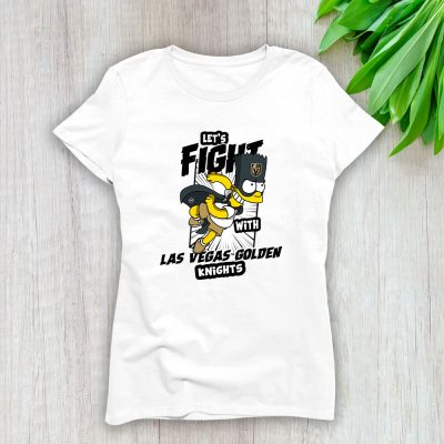 Bart Simpson X Las Vegas Golden Knights Team X NHL X Hockey Fan Lady T-Shirt Women Tee For Fans TLT2698
