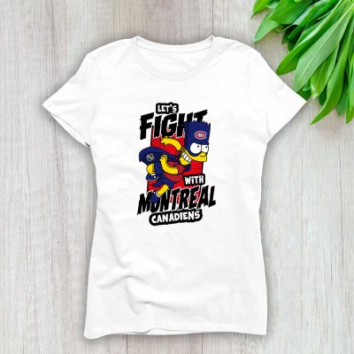 Bart Simpson X Montreal Canadiens Team X NHL X Hockey Fan Lady T-Shirt Women Tee For Fans TLT2680