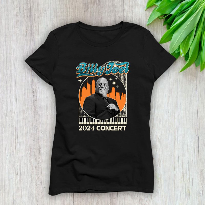 Billy Joel Rock Pop Music Concert Lady T-Shirt Women Tee For Fans TLT2259