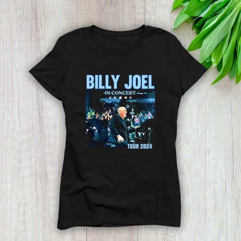 Billy Joel Rock Pop Music Concert Lady T-Shirt Women Tee For Fans TLT2262