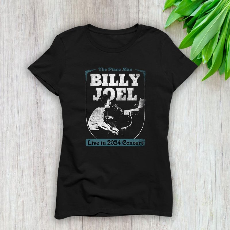 Billy Joel Rock Pop Music Concert Lady T-Shirt Women Tee For Fans TLT2263