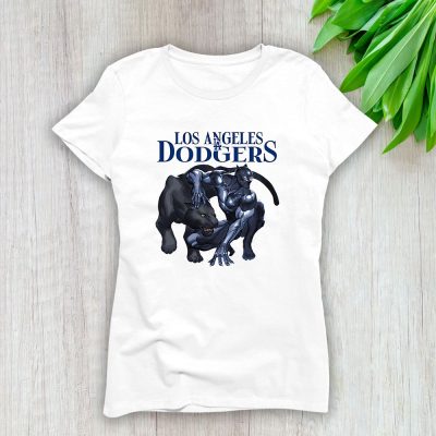 Black Panther MLB Los Angeles Dodgers Lady T-Shirt Women Tee For Fans TLT1052