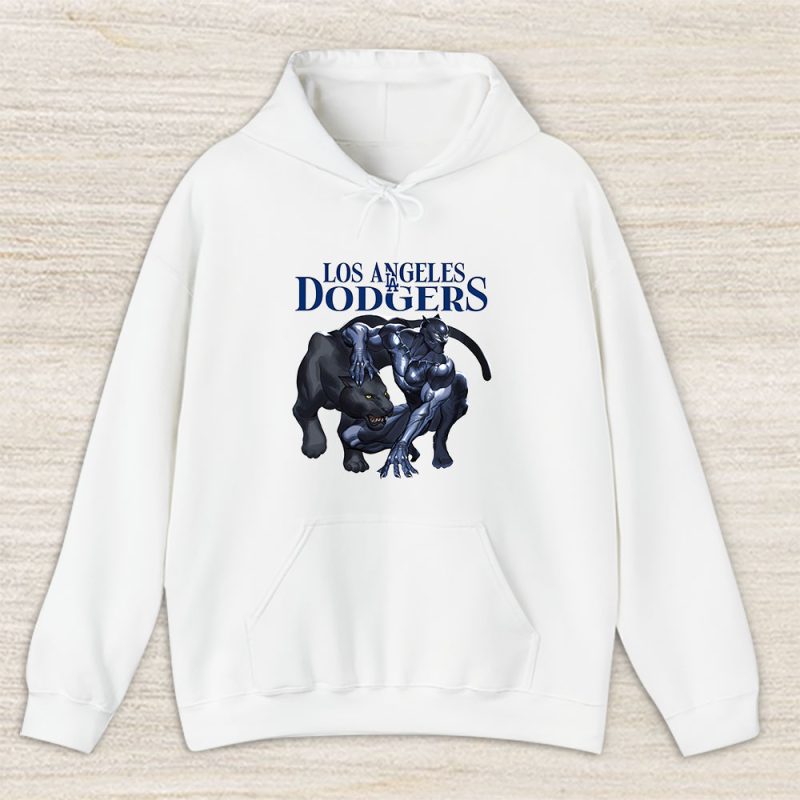 Black Panther MLB Los Angeles Dodgers Unisex Pullover Hoodie TAH4019