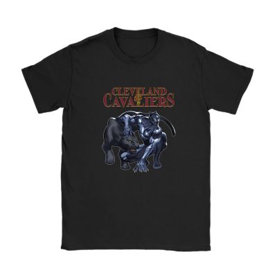 Black Panther NBA Cleveland Cavaliers Unisex T-Shirt Cotton Tee TAT3385