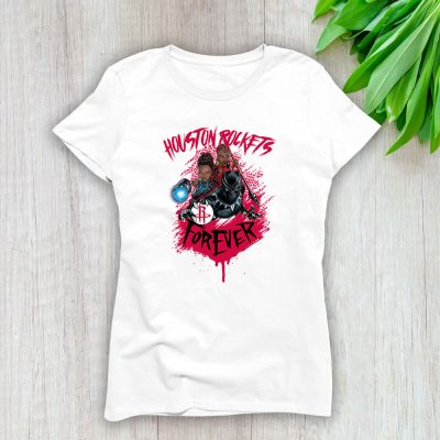 Black Panther NBA Houston Rockets Lady T-Shirt Women Tee For Fans TLT1047