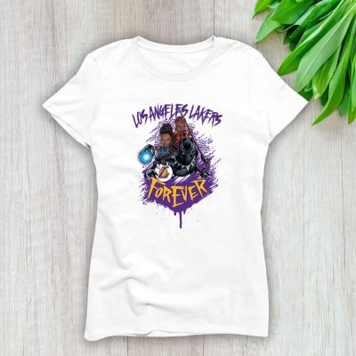 Black Panther NBA Los Angeles Lakers Lady T-Shirt Women Tee For Fans TLT1056