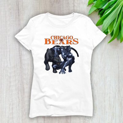 Black Panther NFL Chicago Bears Lady T-Shirt Women Tee For Fans TLT1021
