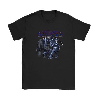 Black Panther NFL New York Giants Unisex T-Shirt Cotton Tee TAT4024