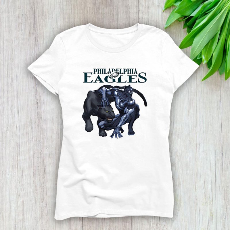 Black Panther NFL Philadelphia Eagles Lady T-Shirt Women Tee For Fans TLT1086