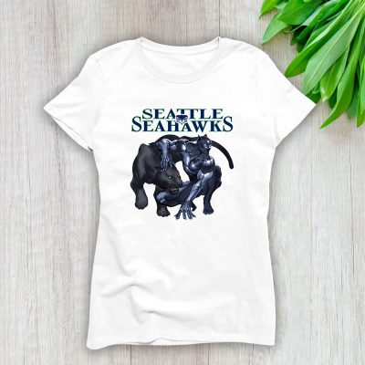 Black Panther NFL Seattle Seahawks Lady T-Shirt Women Tee For Fans TLT1113