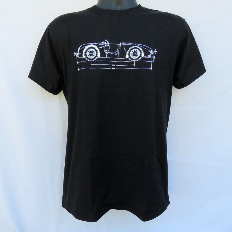 Black Porsche 550 Spyder Tee Unisex T-Shirt SCCa Alms Irl Lemans Pca Poc Racing James Dean FTS424