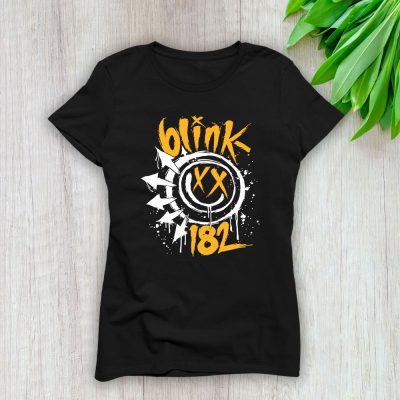 Blink182 Smiley Face Pop Punk Band Lady T-Shirt Women Tee For Fans TLT2119