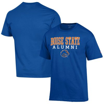 Boise State Broncos Champion Alumni Logo Stack T-Shirt - Royal