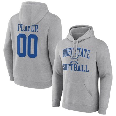 Boise State Broncos Softball Pick-A-Player NIL Gameday Tradition Pullover Hoodie- Gray