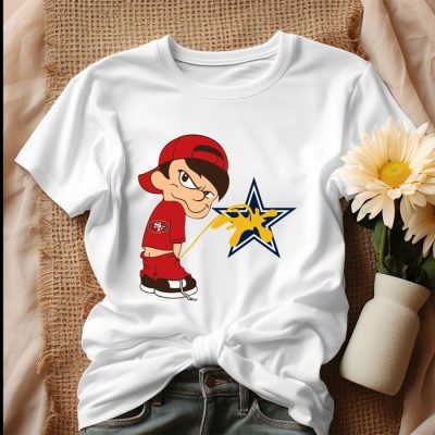 Boy San Francisco 49ers Peeing On Dallas Cowboys Shirt