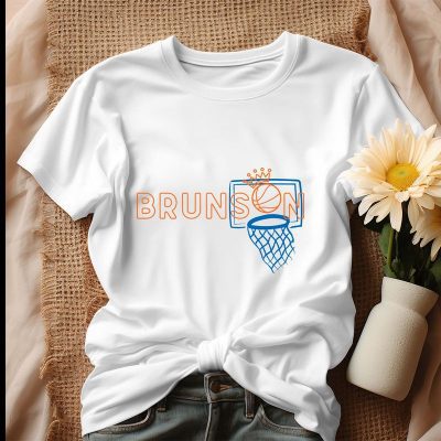 Brunson Basketball Net New York Knicks Unisex T-Shirt Cotton Tee