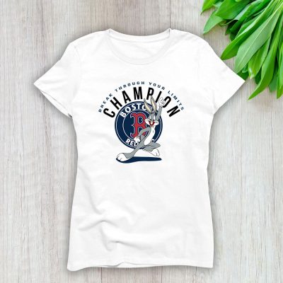 Bug Bunny X Boston Red Sox Team X MLB X Baseball Fans Lady T-Shirt Women Tee For Fans TLT2610