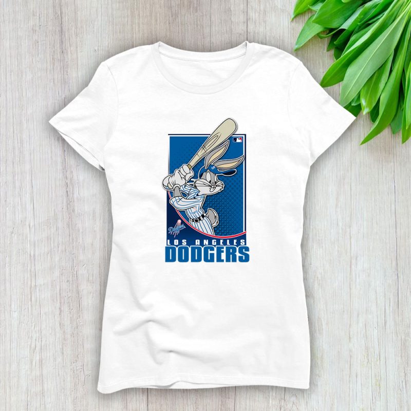 Bug Bunny X Los Angeles Dodgers Team X MLB X Baseball Fans Lady T-Shirt Women Tee For Fans TLT2613