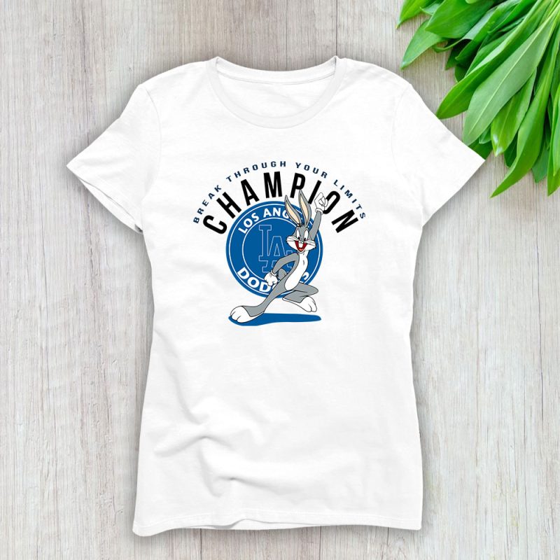 Bug Bunny X Los Angeles Dodgers Team X MLB X Baseball Fans Lady T-Shirt Women Tee For Fans TLT2614