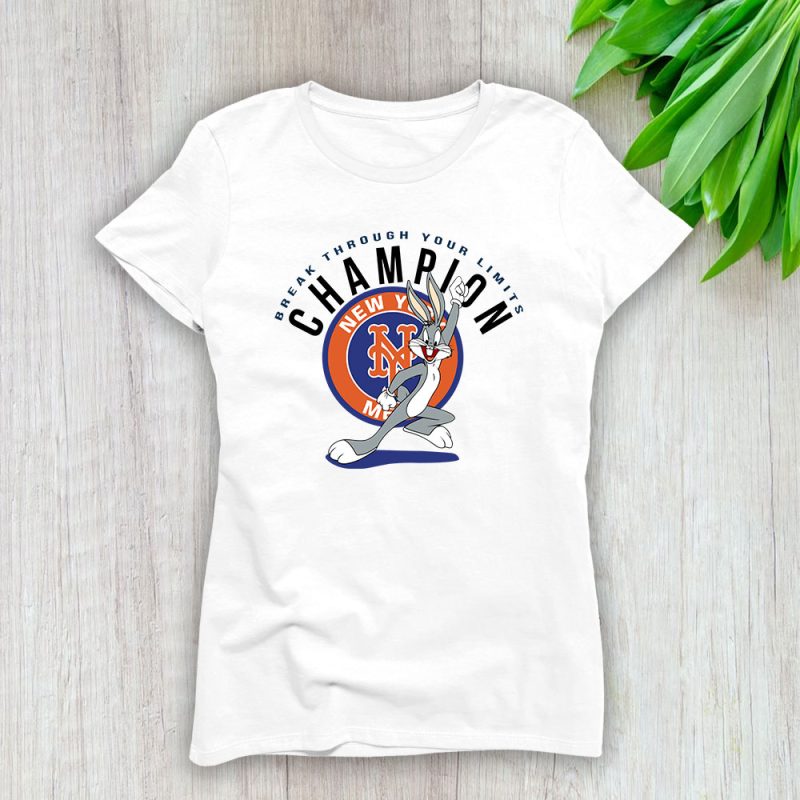 Bug Bunny X New York Mets Team X MLB X Baseball Fans Lady T-Shirt Women Tee For Fans TLT2616