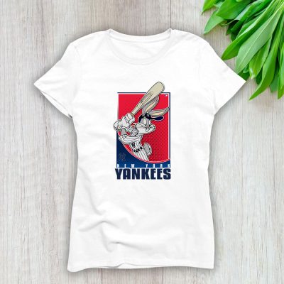 Bug Bunny X New York Yankees Team X MLB X Baseball Fans Lady T-Shirt Women Tee For Fans TLT2617