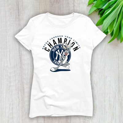 Bug Bunny X New York Yankees Team X MLB X Baseball Fans Lady T-Shirt Women Tee For Fans TLT2618
