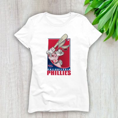 Bug Bunny X Philadelphia Phillies Team X MLB X Baseball Fans Lady T-Shirt Women Tee For Fans TLT2619