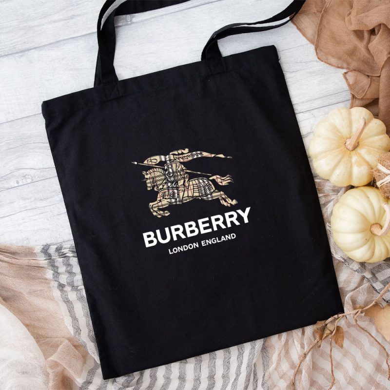 Burberry London Logo Luxury Cotton Canvas Tote Bag TTB1071