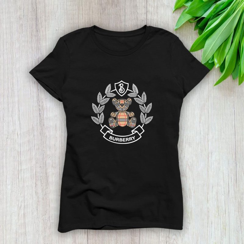 Burberry Teddy Bear Logo Lady T-Shirt Luxury Tee For Women LDS1075