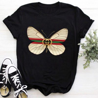 Butterfly gucci Gucci Logo Unisex T-Shirt WTS422