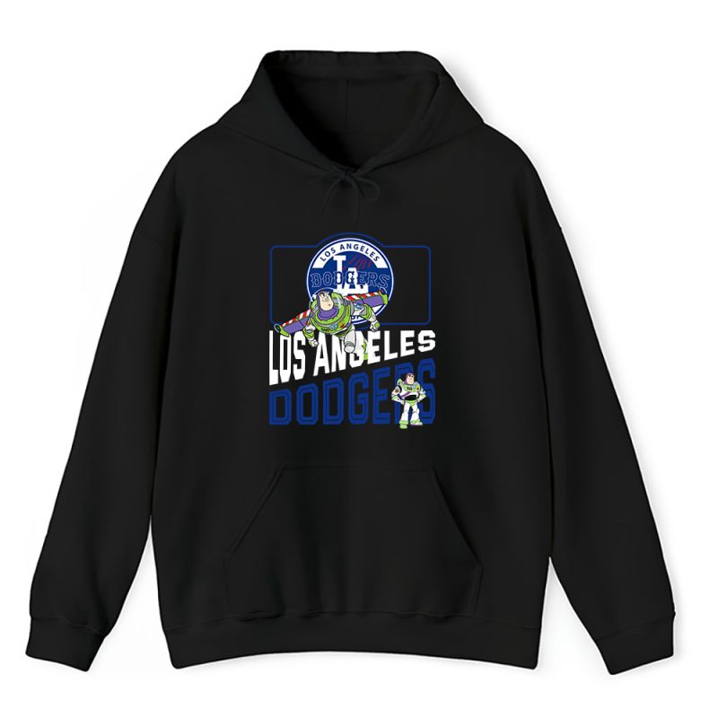 Buzz Lightyear X Toy Story X Los Angeles Dodgers Team X MLB X Baseball Fans Unisex Pullover Hoodie TAH4270