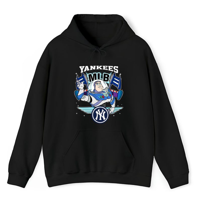 Buzz Lightyear X Toy Story X New York Yankees Team X MLB X Baseball Fans Unisex Pullover Hoodie TAH4275