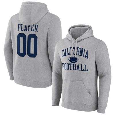 Cal Bears Football Pick-A-Player NIL Gameday Tradition Pullover Hoodie - Gray