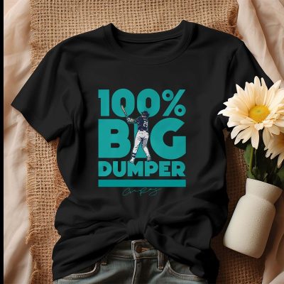 Cal Raleigh Hundred Percent Big Dumper Seattle Mariners Unisex T-Shirt Cotton Tee