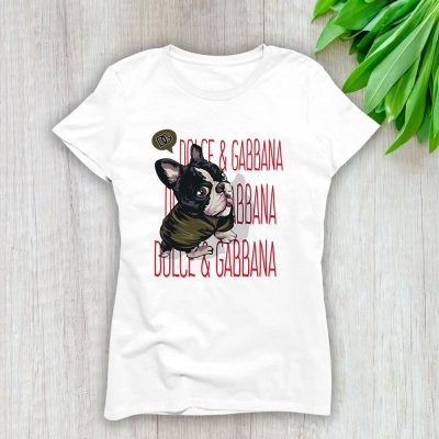 Cartoon Dog Dolce & Gabbana Brand Lady T-Shirt Women Tee TLT3920